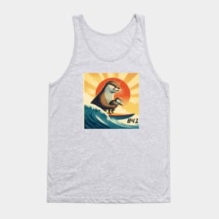 841 with baby learning to surf Tank Top